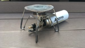 SOTOレギュレーターストーブの風防とバーナーパッドを100均でDIY【ダイソー】